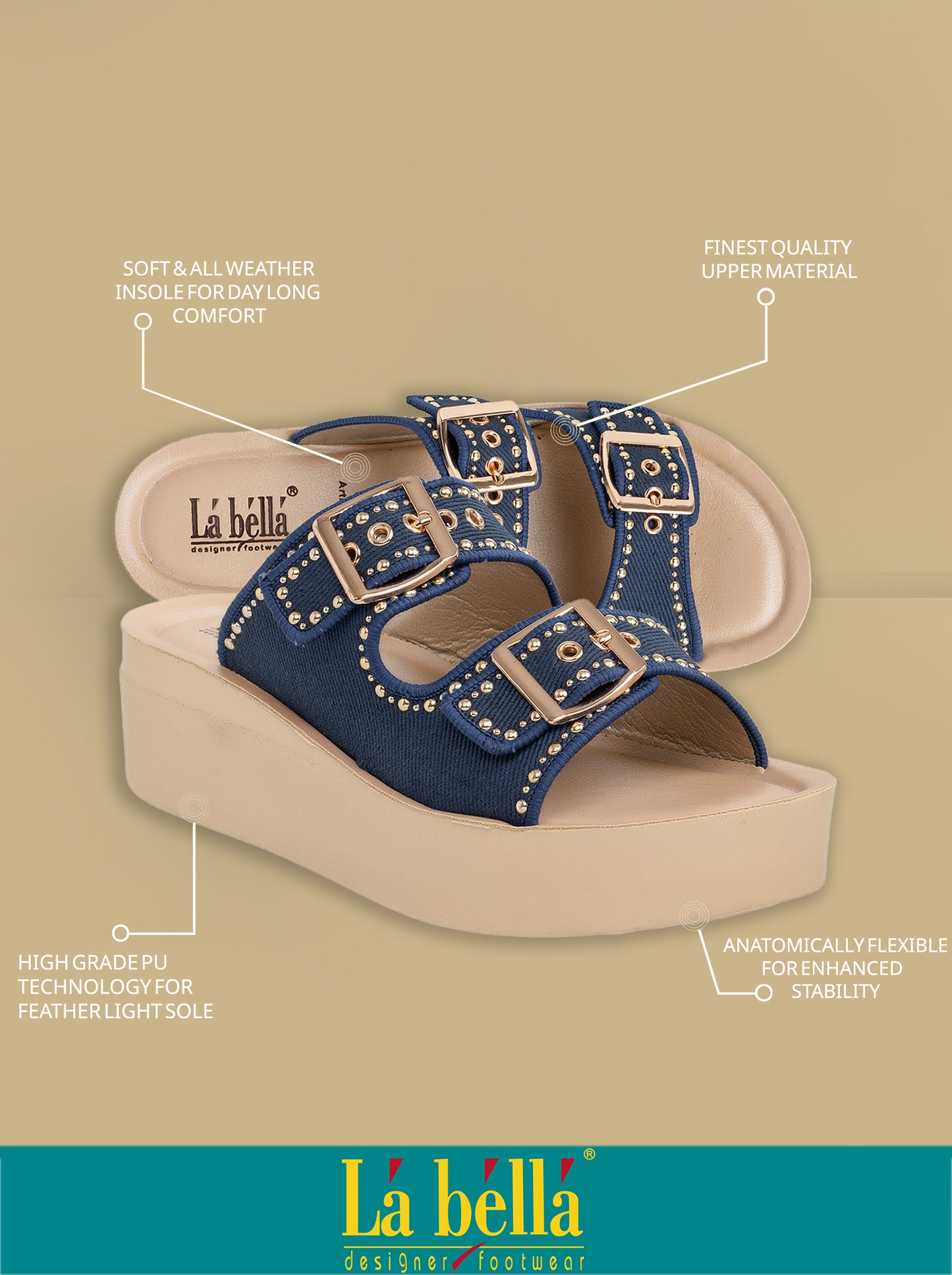 Labella Women's Sandal With Slip-On For LR44