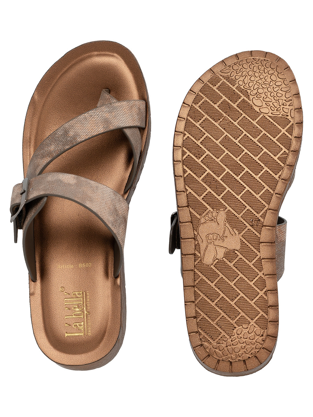Labella Women's Sandal With Slip-On For BS02