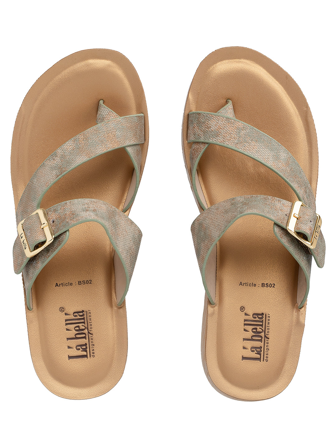 Labella Women's Sandal With Slip-On For BS02