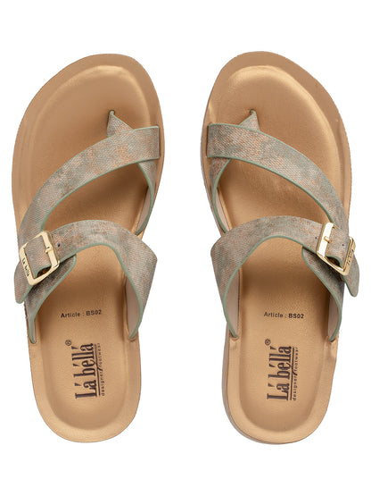 Labella Women's Sandal With Slip-On For BS02