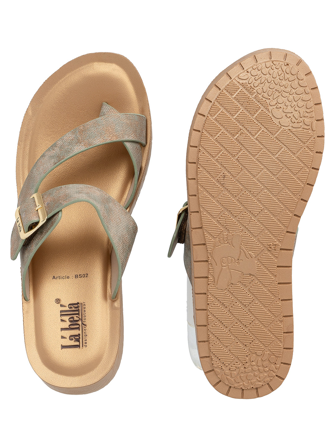 Labella Women's Sandal With Slip-On For BS02