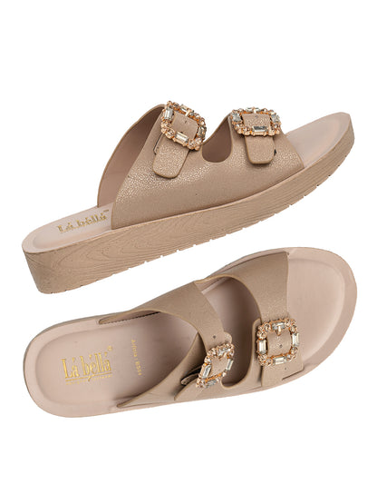 Labella Women's Sandal With Slip-On For BS04