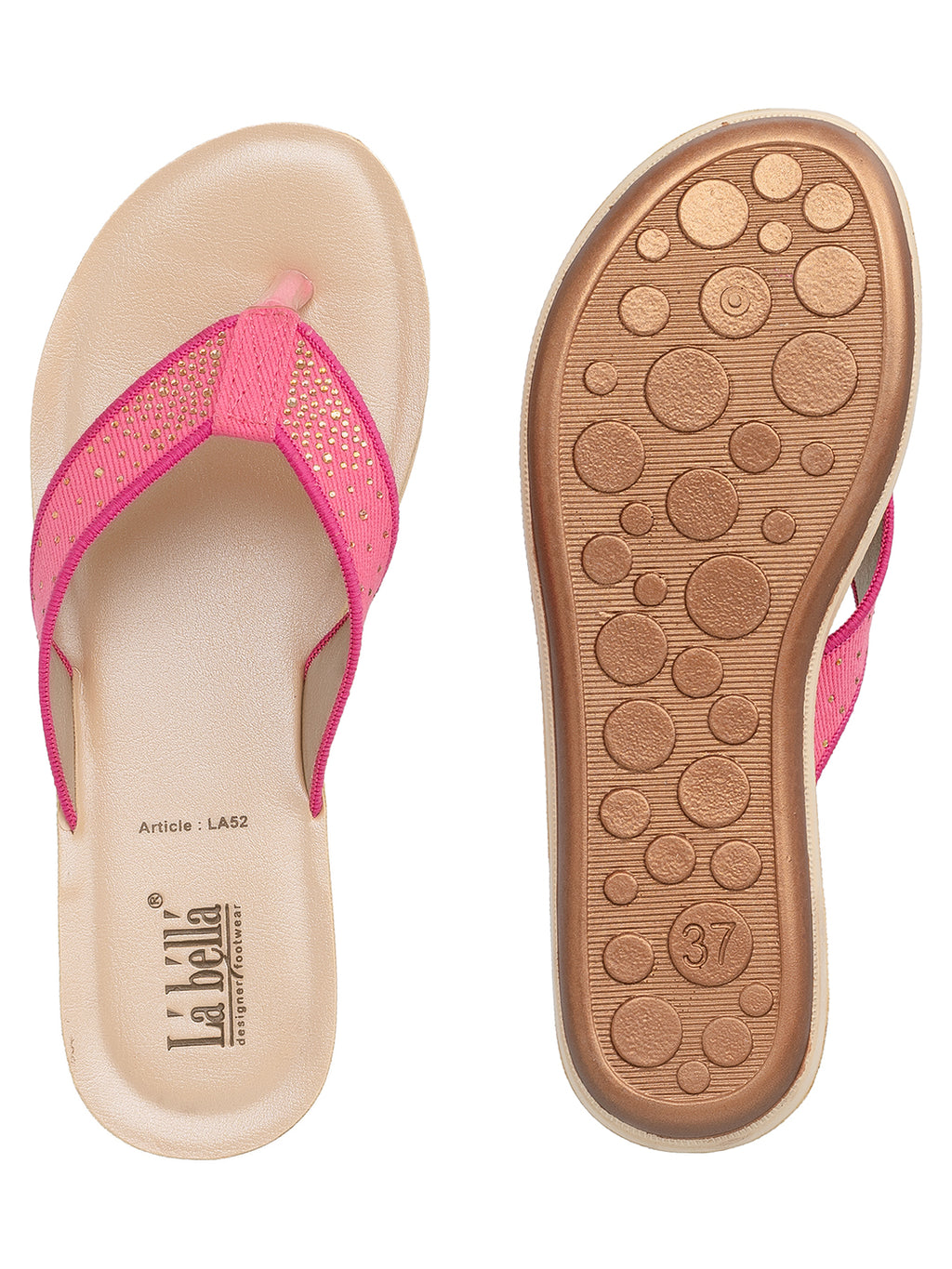 Women's Studded Toe-Ring Comfort Slippers | Stylish Casual Slip-On Sandals