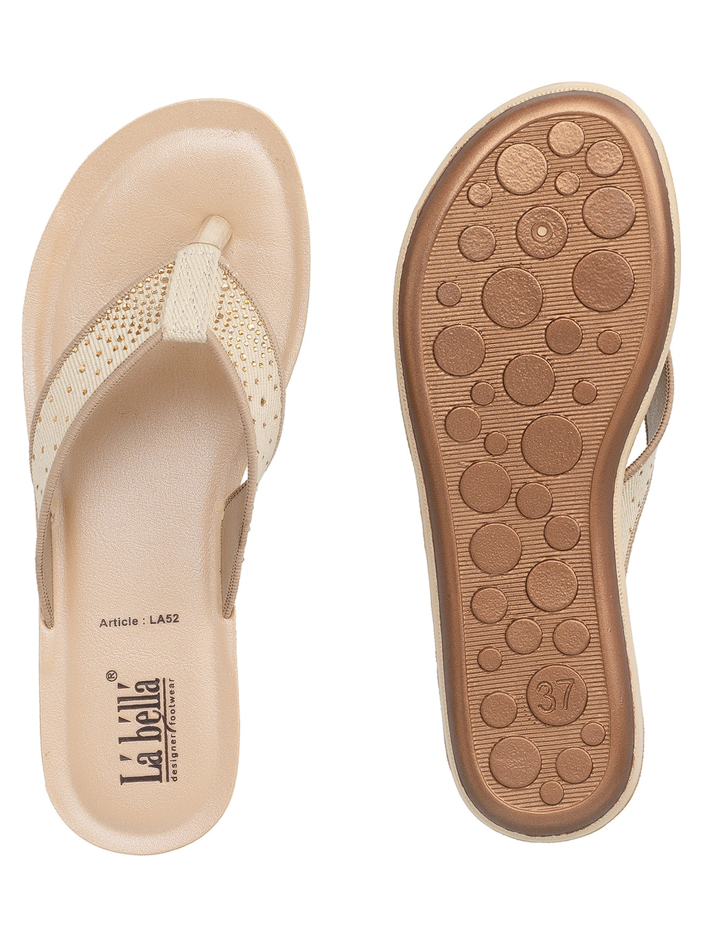 Women's Studded Toe-Ring Comfort Slippers | Stylish Casual Slip-On Sandals