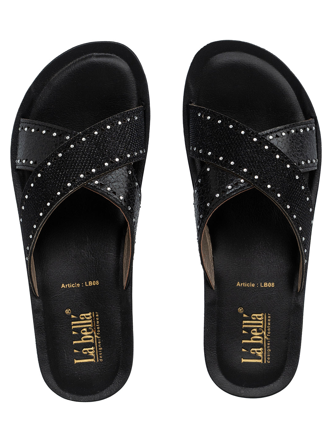 Labella Women's Sandal With Slip-On For LB08