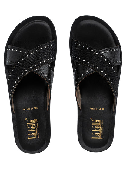 Labella Women's Sandal With Slip-On For LB08