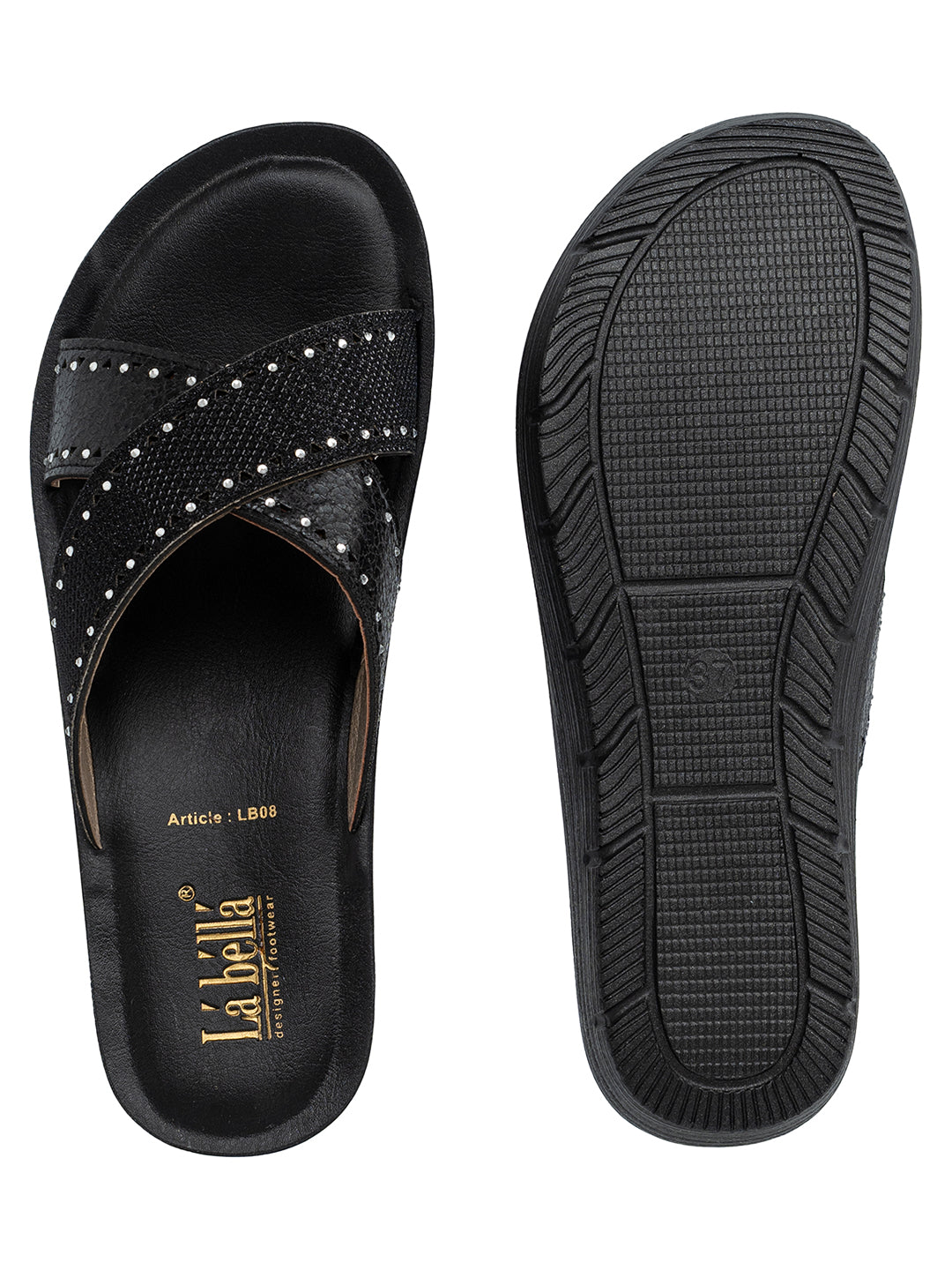 Labella Women's Sandal With Slip-On For LB08