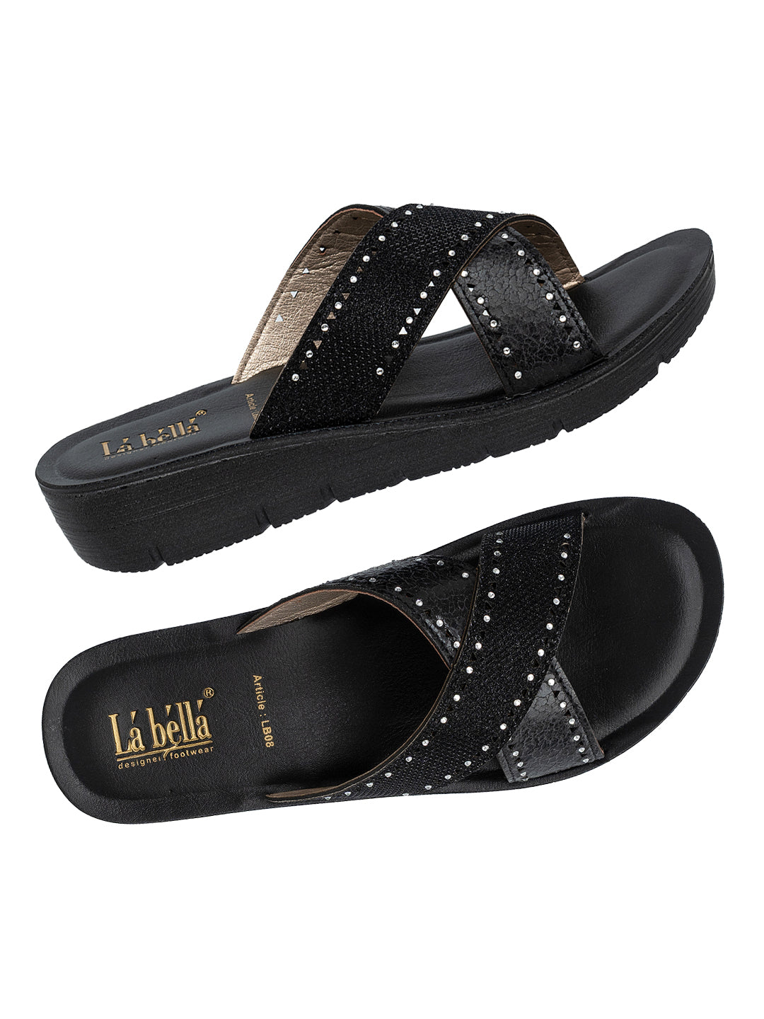 Labella Women's Sandal With Slip-On For LB08