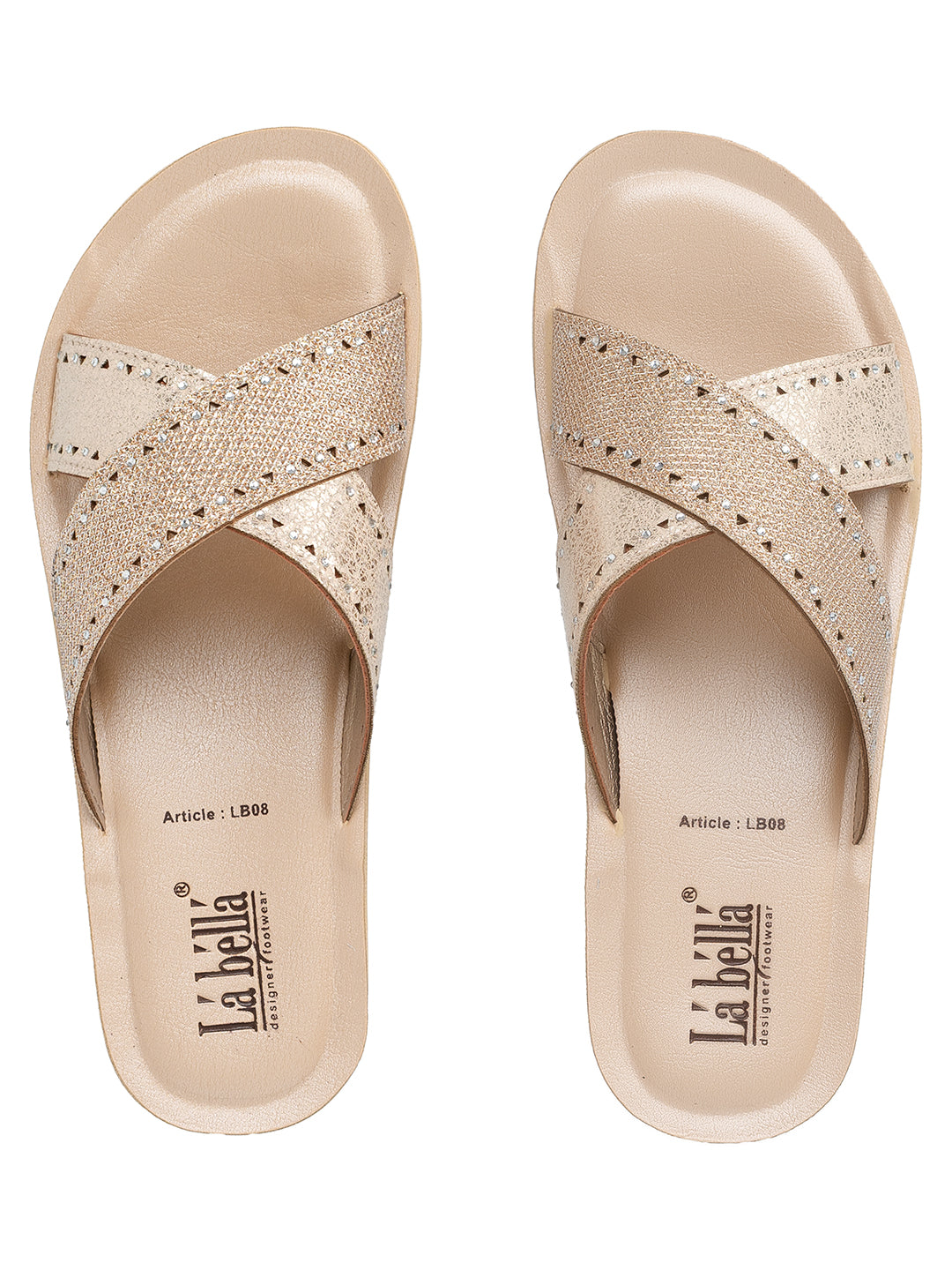 Labella Women's Sandal With Slip-On For LB08
