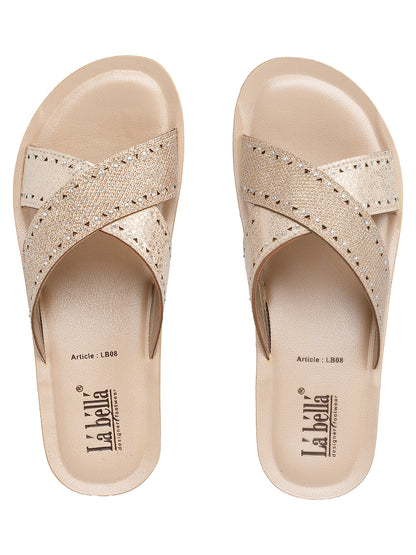 Labella Women's Sandal With Slip-On For LB08