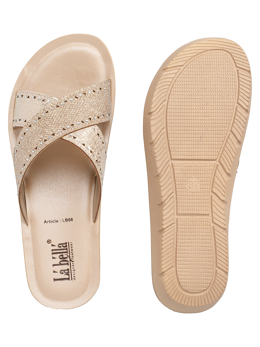 Labella Women's Sandal With Slip-On For LB08