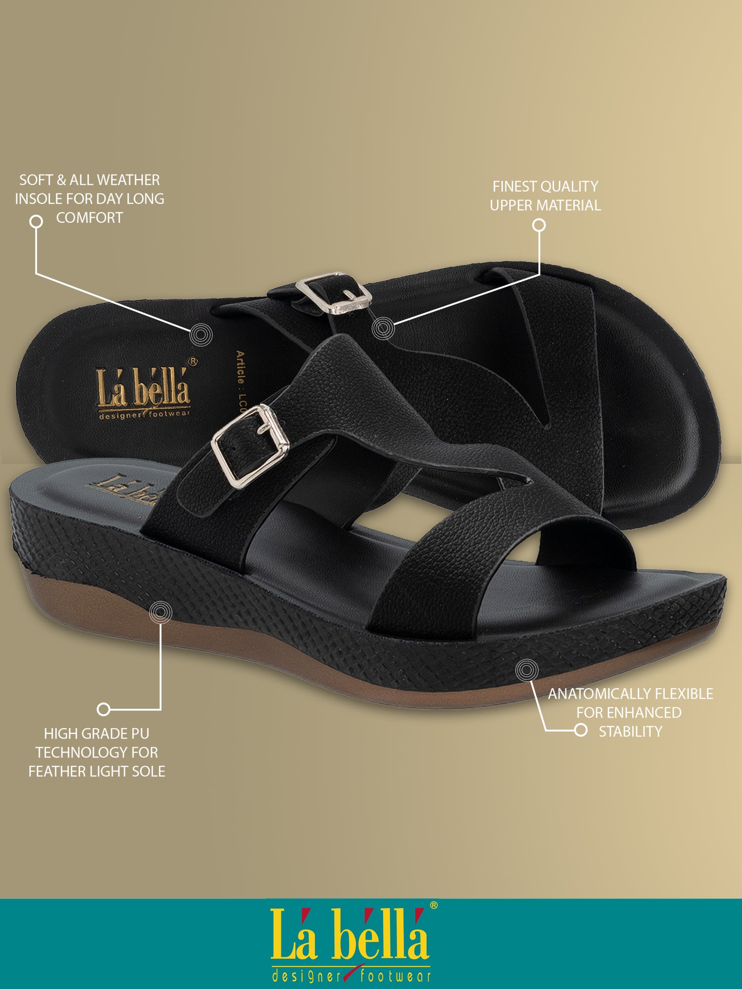 Labella Women's Sandal With Slip-On For LC06