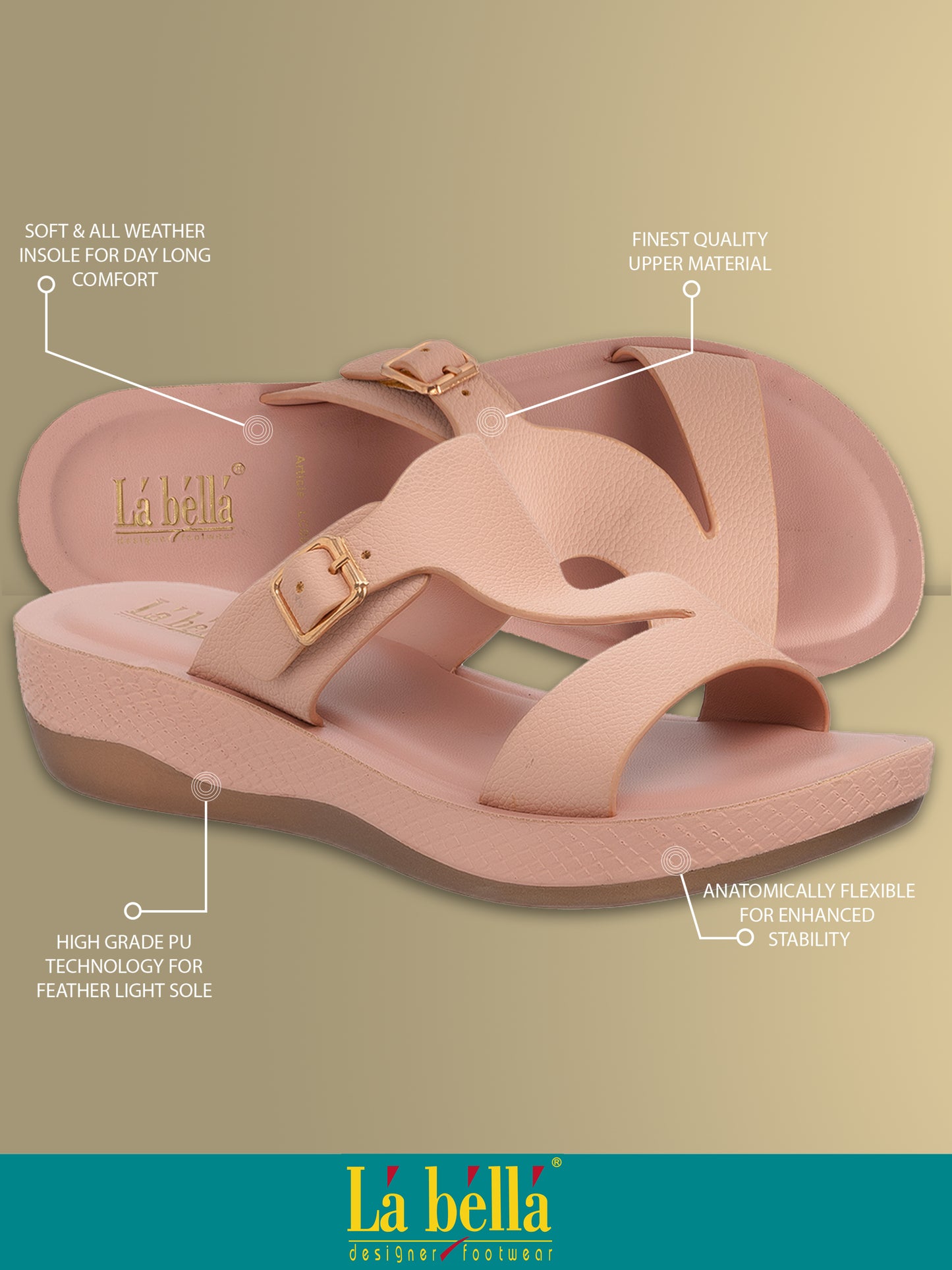 Labella Women's Sandal With Slip-On For LC06