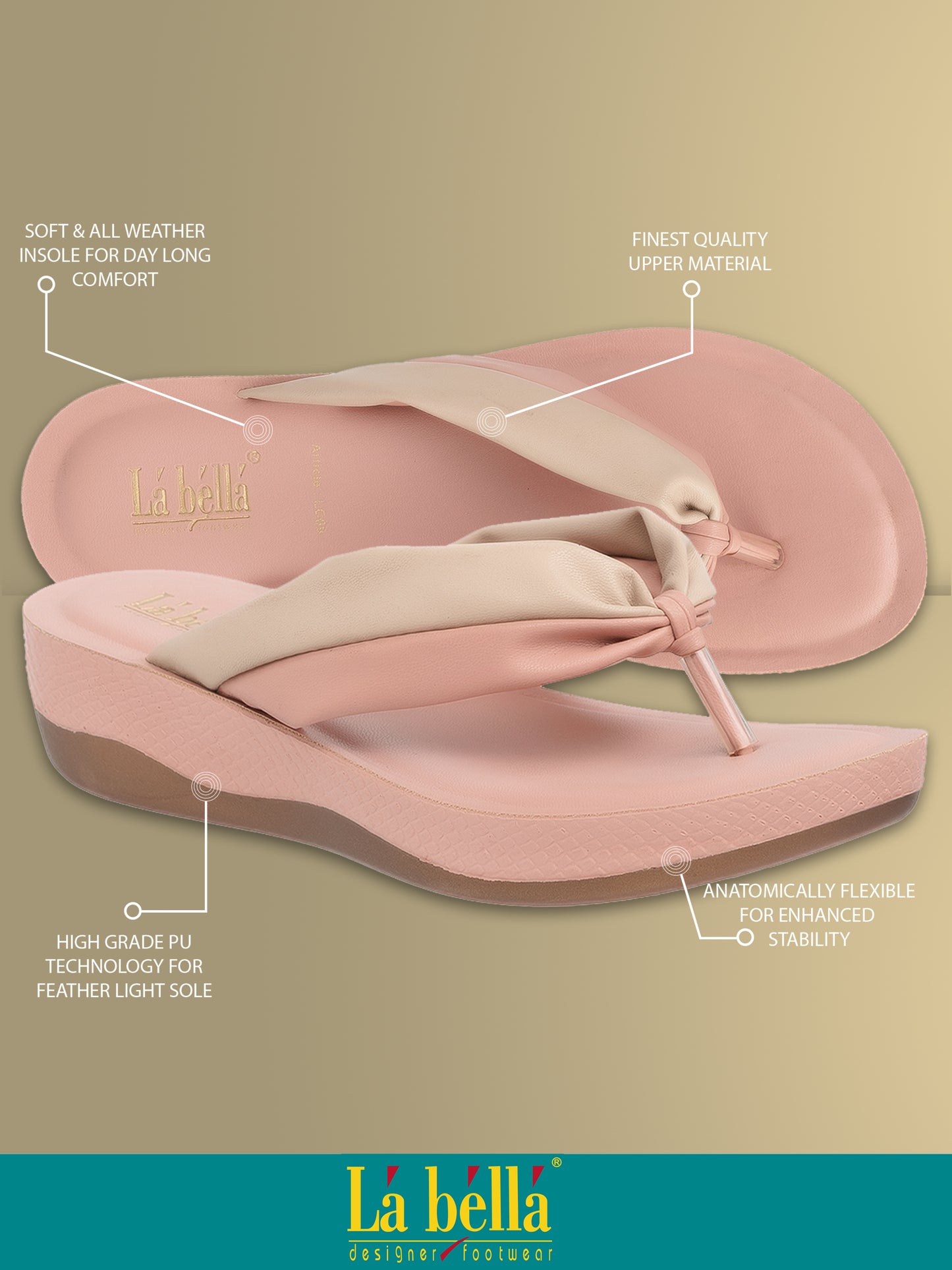 Labella Women's Sandal With Slip-On For LC09