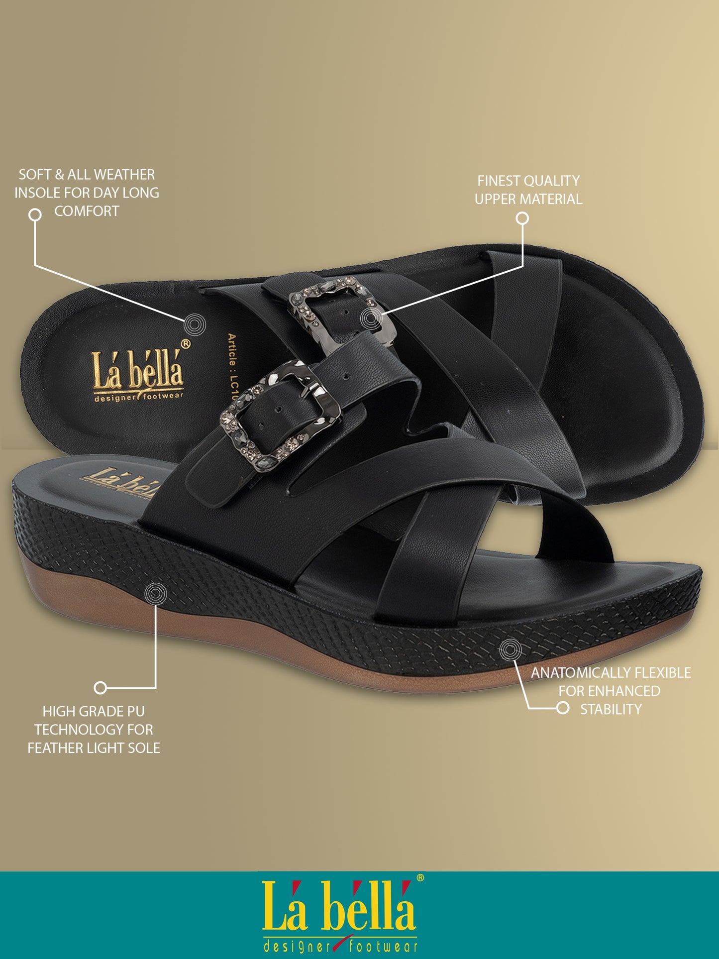 Labella Women's Sandal With Slip-On For LC10