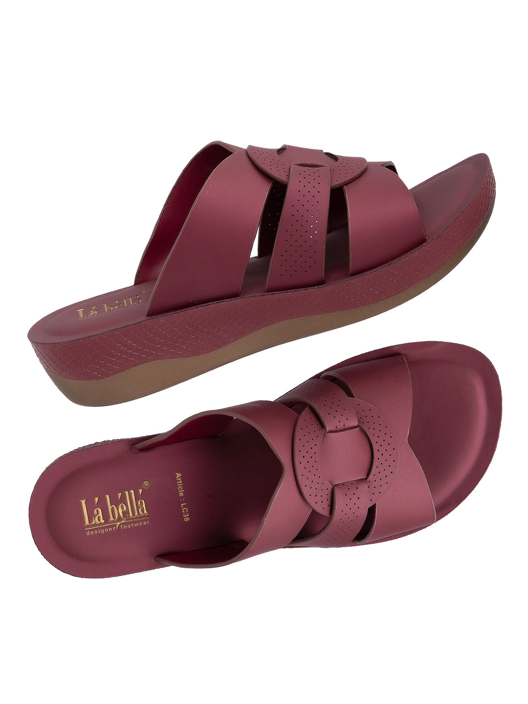 Women's Cross Strap Comfort Wedge Slippers | Stylish Casual Slip-On Sandals