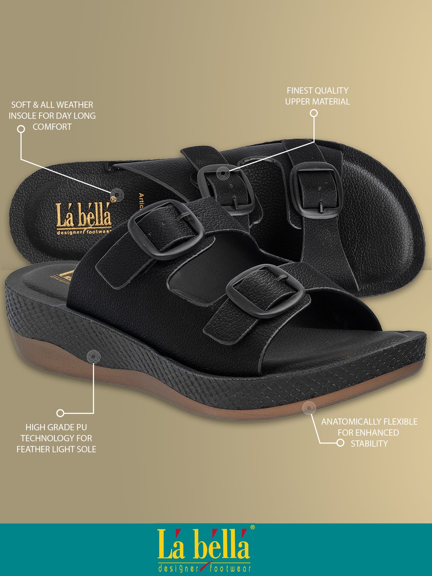 Labella Women's Sandal With Slip-On For LC48
