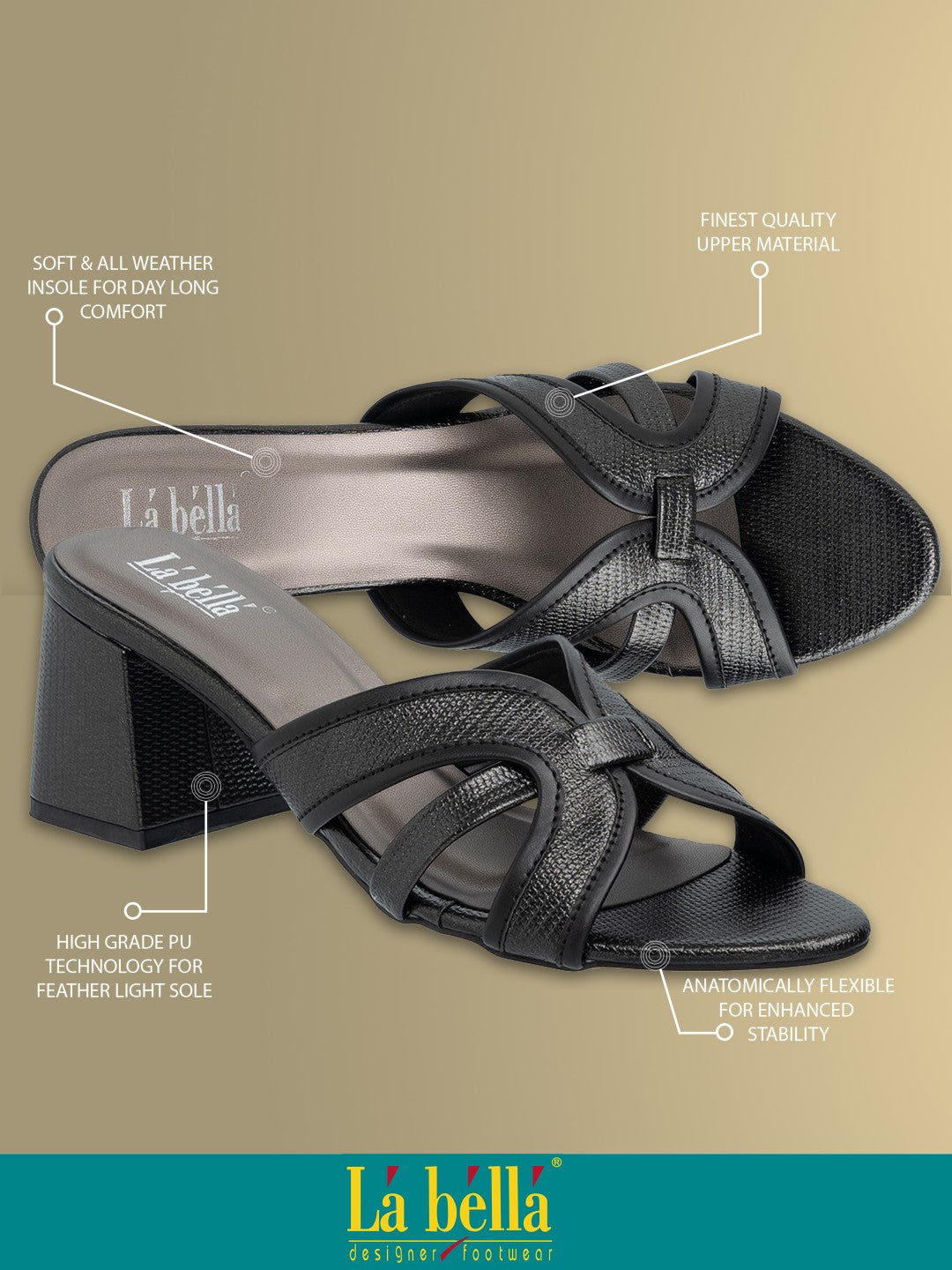 Labella Women's Sandal With Slip-On For LH01