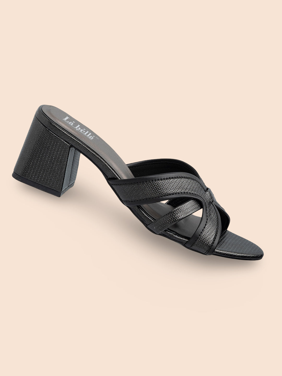 Women's Stylish Block Heel Mules | Elegant Open-Toe Fashion Sandals
