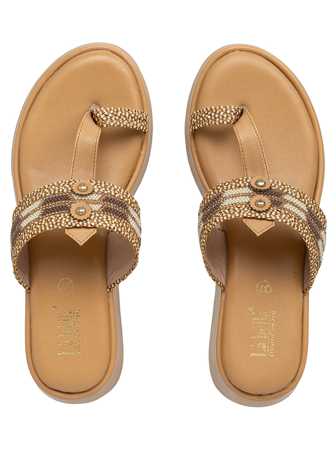 Women's Embellished Toe-Post Platform Sandals | Stylish Casual Footwear