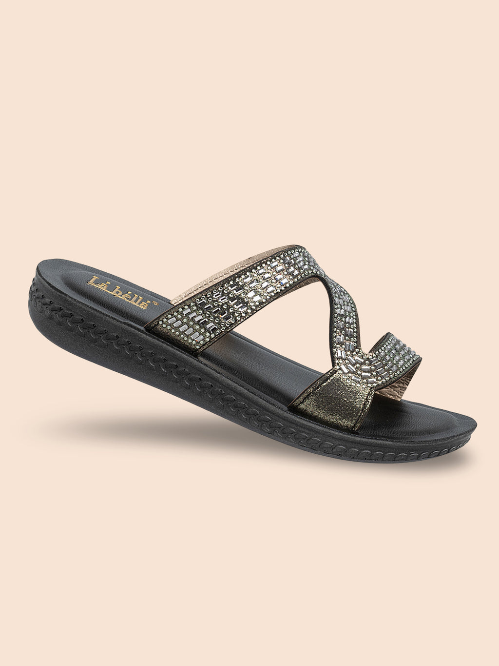 Women's Embellished Comfort Flat Slipper | Stylish Everyday Casual Footwear
