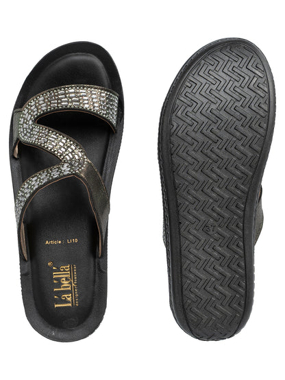 Labella Women's Sandal With Slip-On For LI10