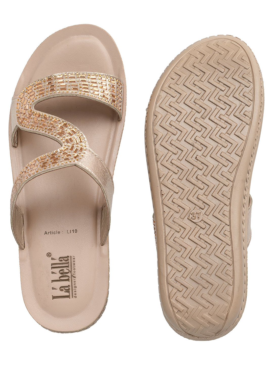 Women's Embellished Comfort Flat Slipper | Stylish Everyday Casual Footwear