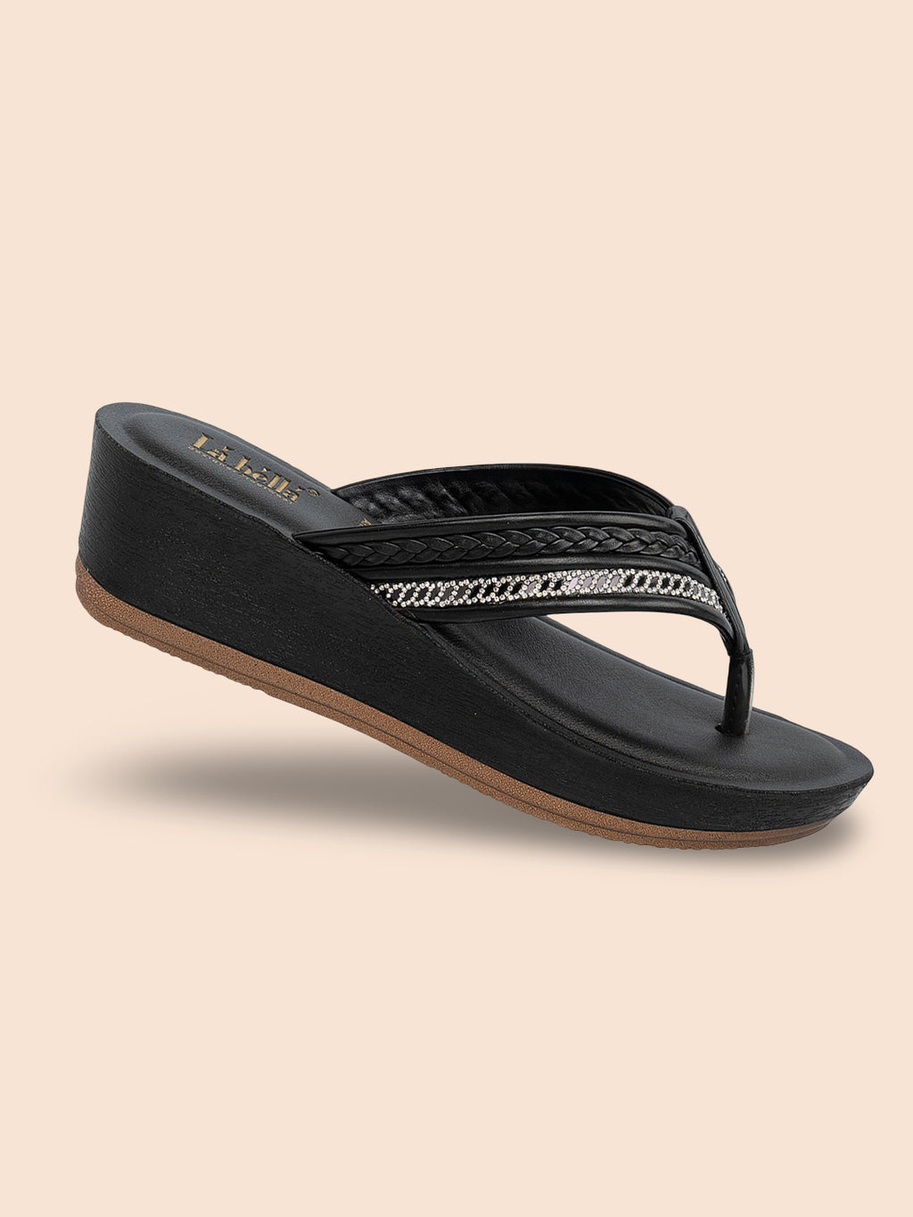 Women's Embellished Wedge Toe-Post Sandals | Stylish Comfortable Casual Footwear
