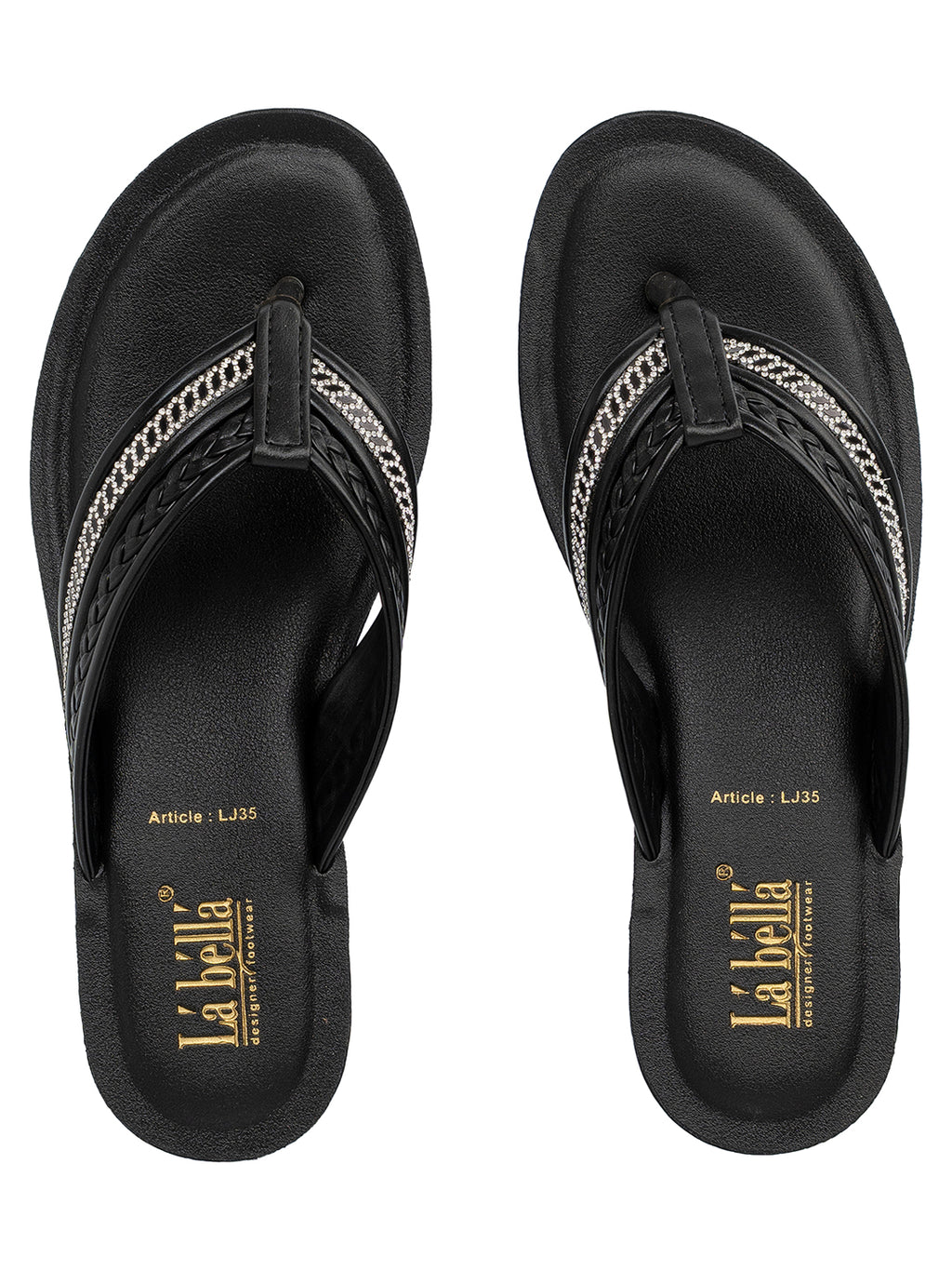 Women's Embellished Wedge Toe-Post Sandals | Stylish Comfortable Casual Footwear