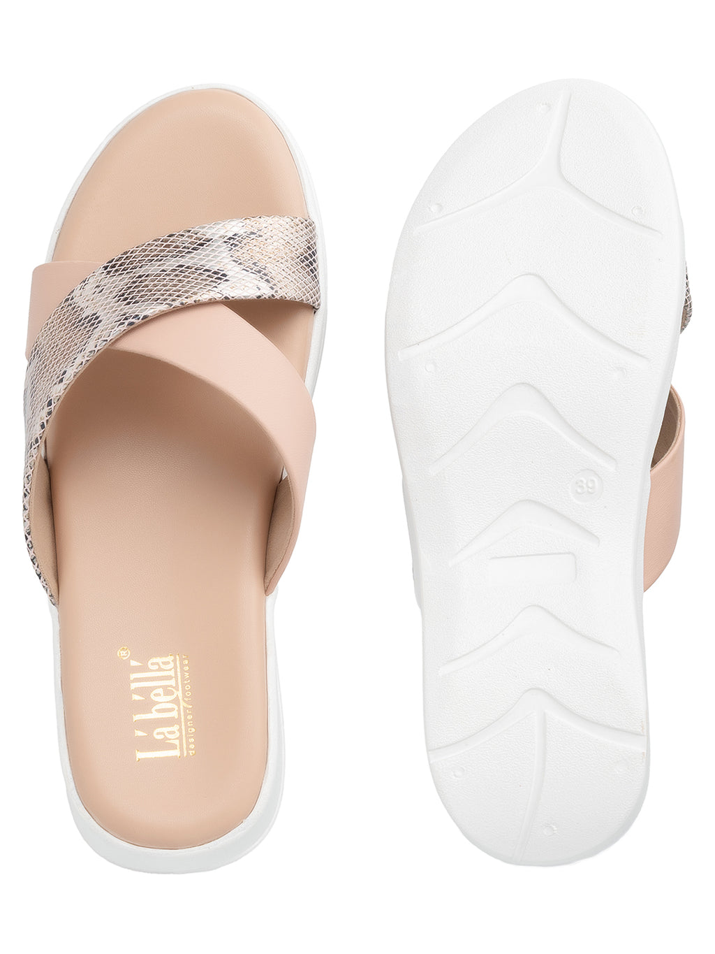 Women's Stylish Flat Slide Slipper | Comfortable Casual Open-Toe Footwear