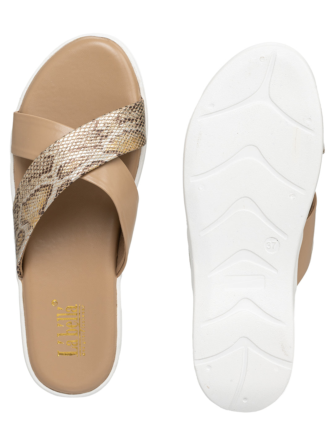 Women's Stylish Flat Slide Slipper | Comfortable Casual Open-Toe Footwear
