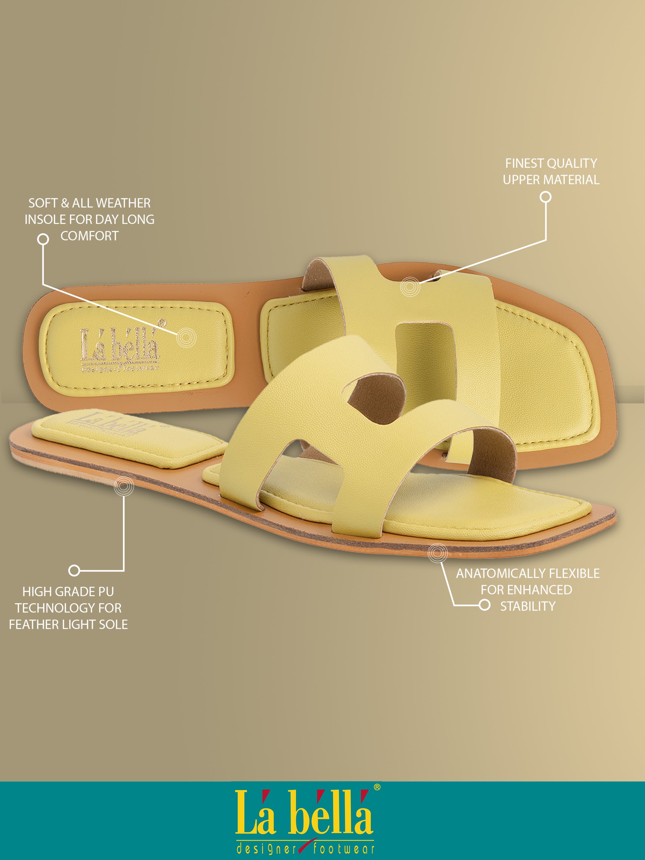 Stylish Cut-Out Flat Sandals for Women | Slip-On Casual Footwear