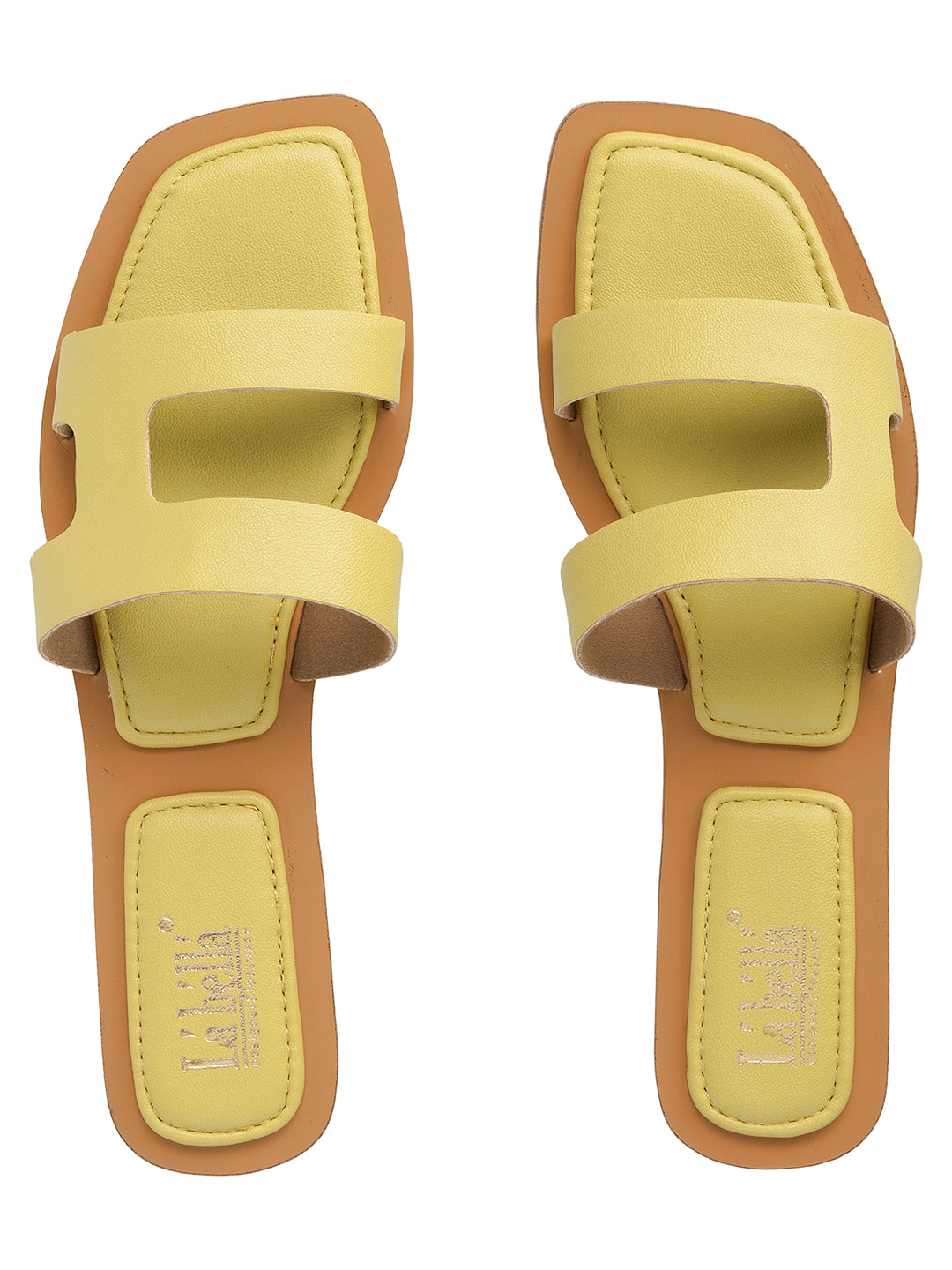 Stylish Cut-Out Flat Sandals for Women | Slip-On Casual Footwear