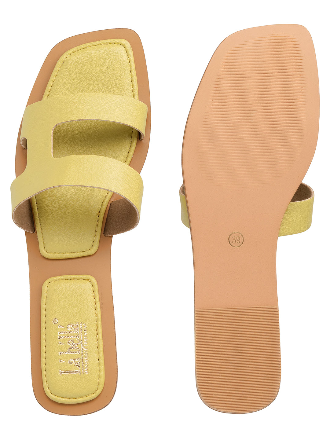 Stylish Cut-Out Flat Sandals for Women | Slip-On Casual Footwear