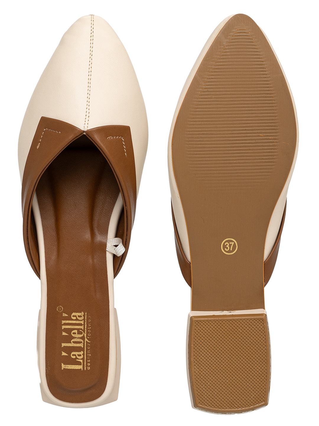 Elegant Pointed Toe Mules for Women | Low Block Heel Slip-On Shoes