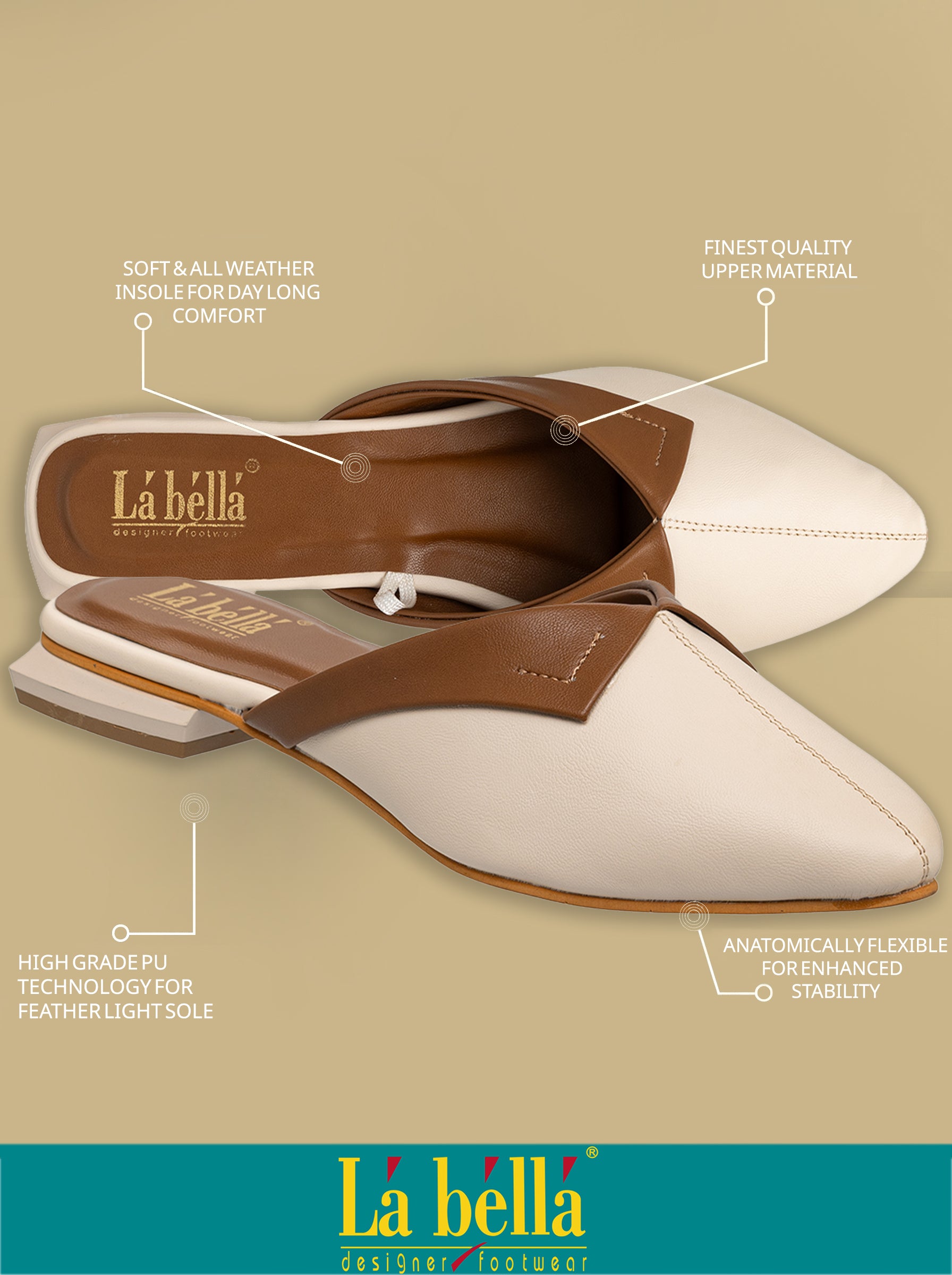 Elegant Pointed Toe Mules for Women | Low Block Heel Slip-On Shoes