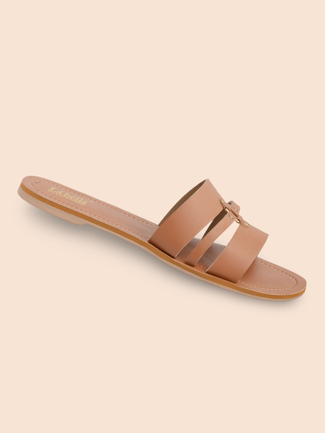 Casual Multi-Strap Flat Sandals with Buckle | Women's Comfort Slides