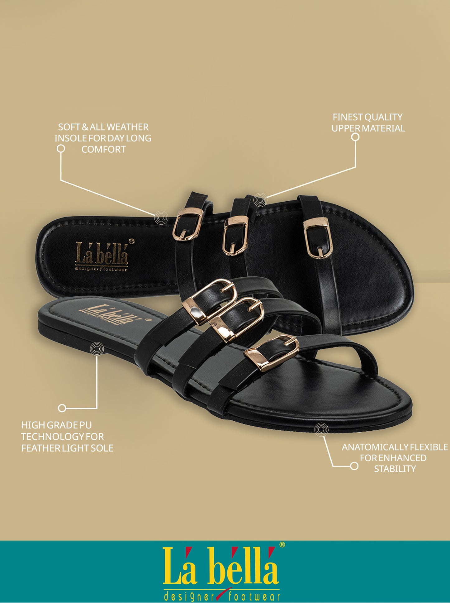 Labella Women's Sandal With Slip-On For LP07