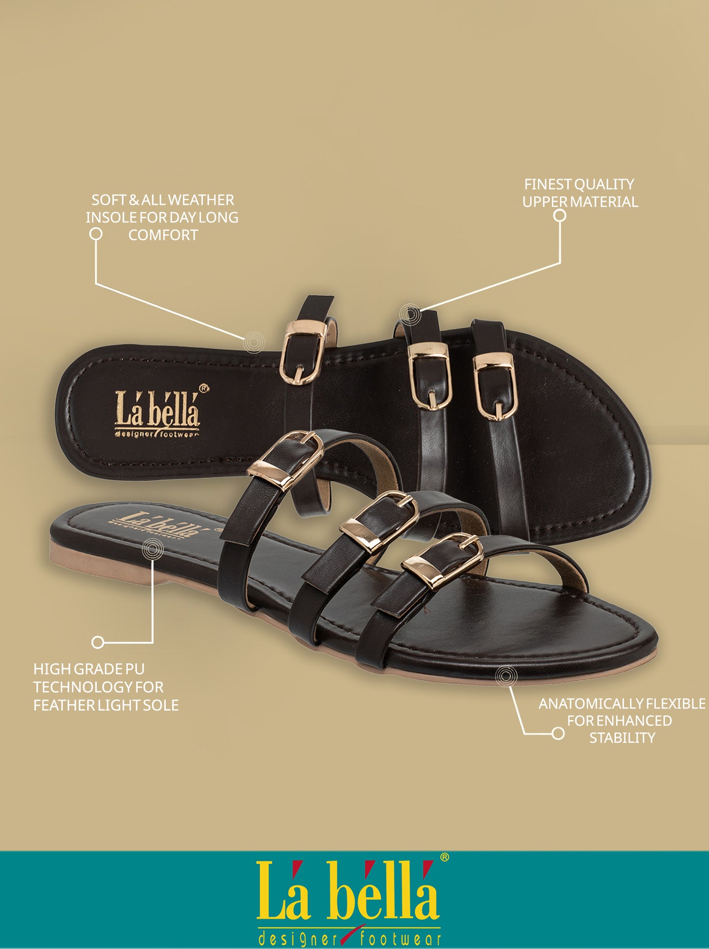 Labella Women's Sandal With Slip-On For LP07