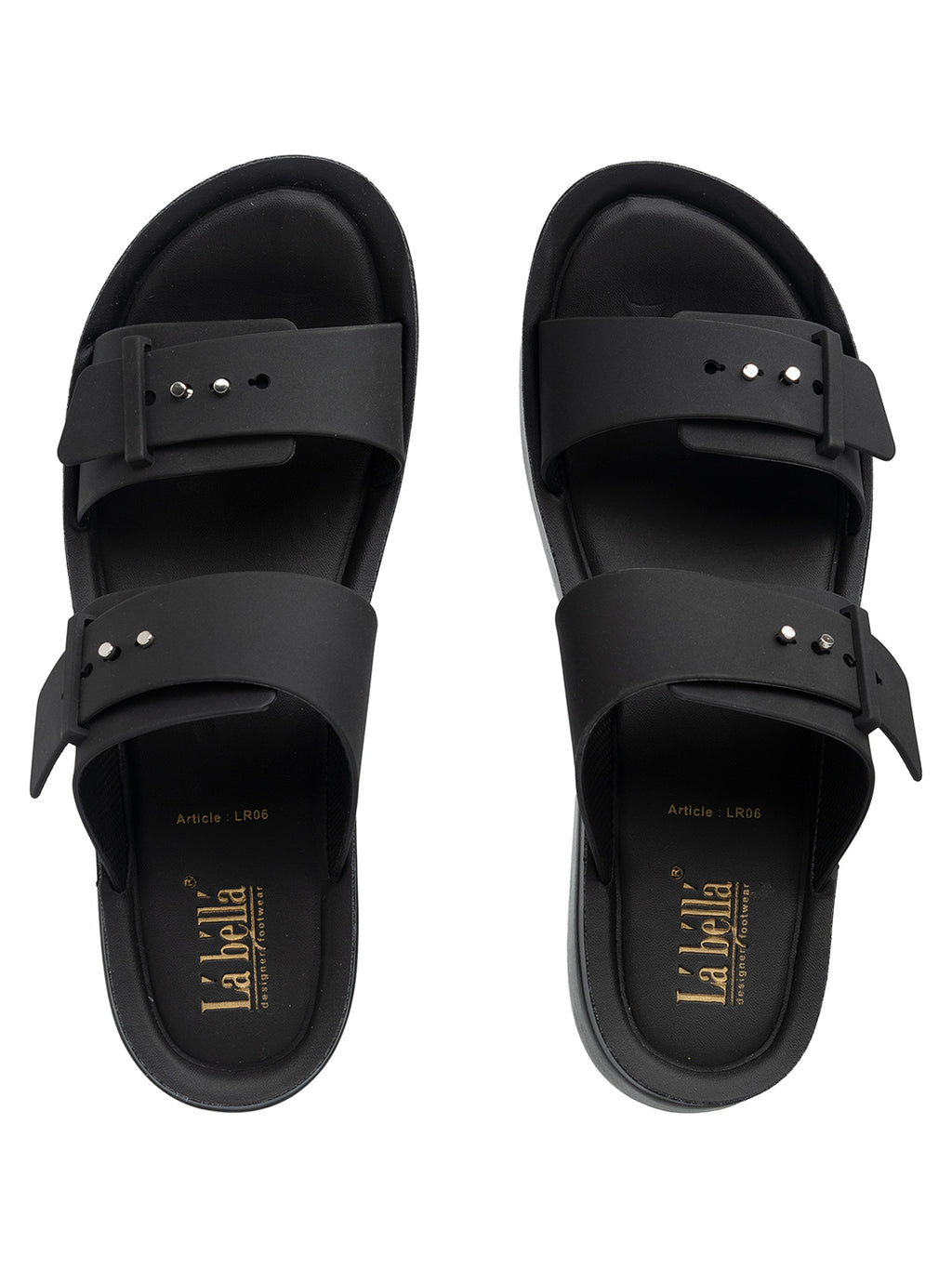 Chic Studded Double Strap Platform Sandals | Elevated Comfort Wedges