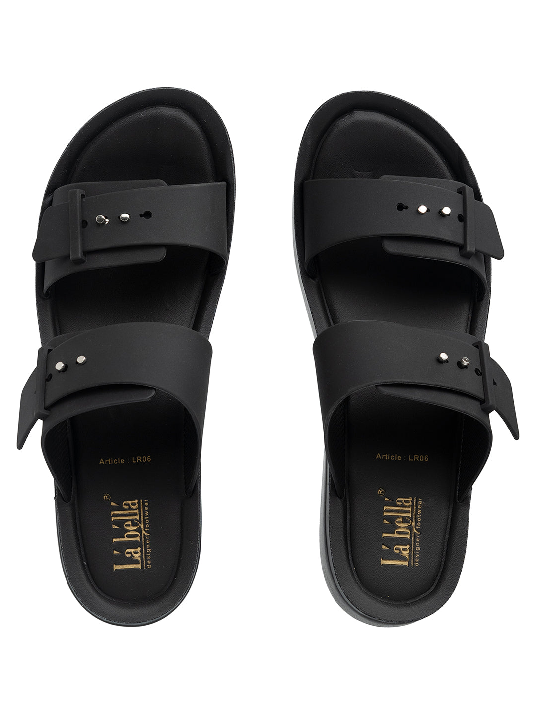 Chic Studded Double Strap Platform Sandals | Elevated Comfort Wedges