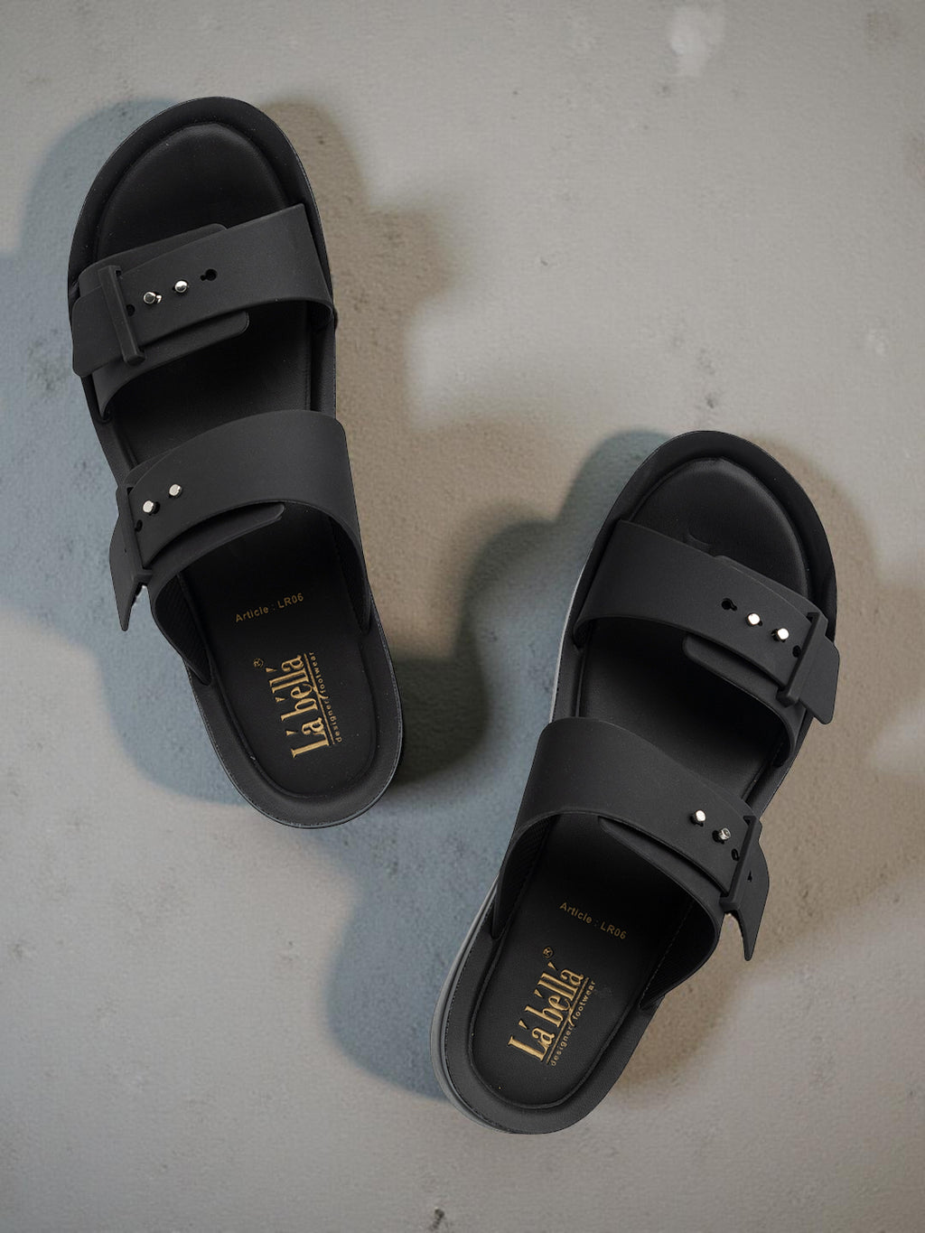 Chic Studded Double Strap Platform Sandals | Elevated Comfort Wedges