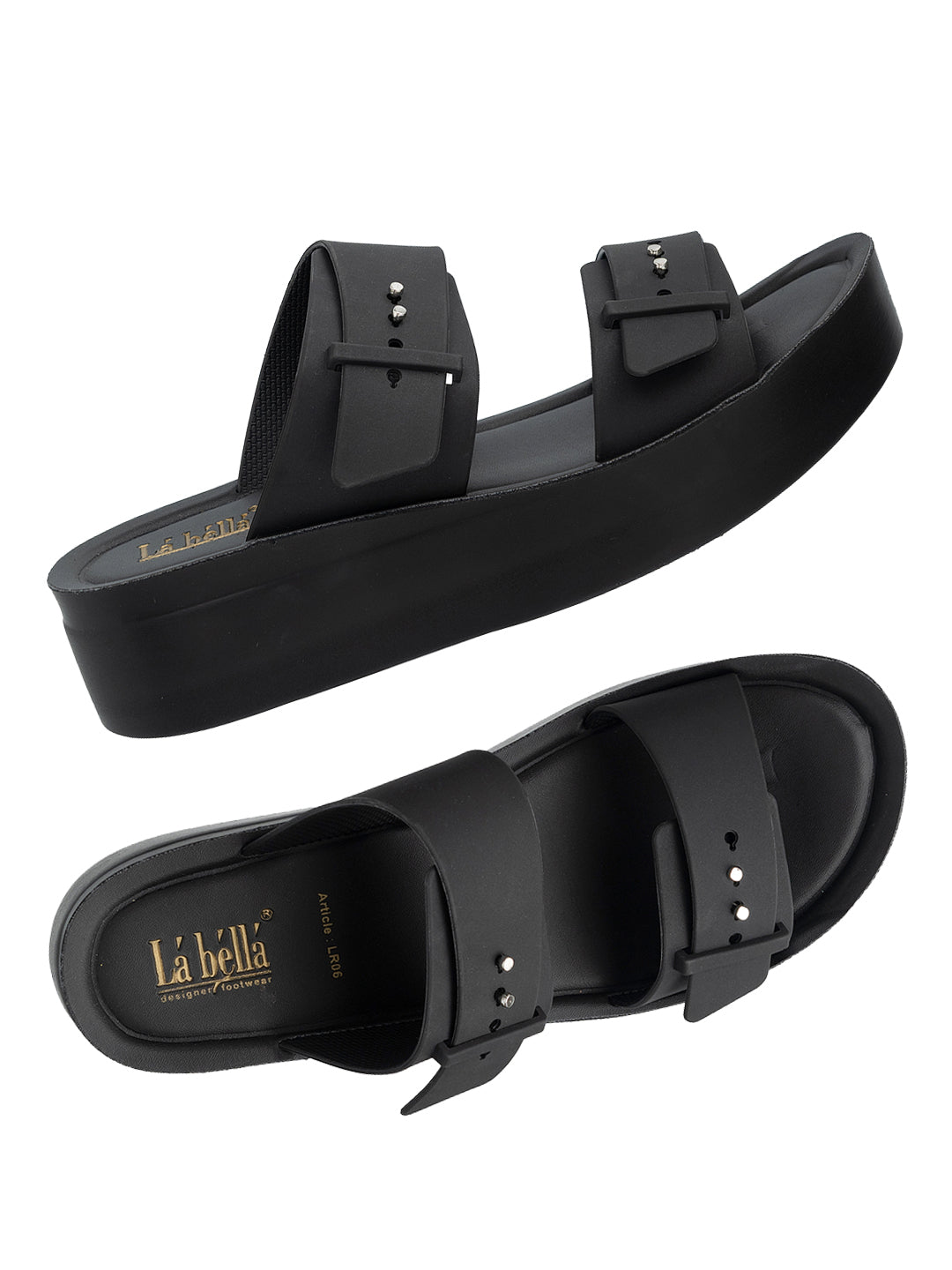 Chic Studded Double Strap Platform Sandals | Elevated Comfort Wedges
