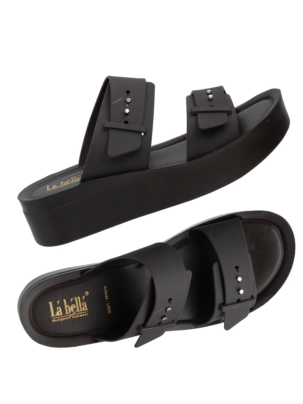 Chic Studded Double Strap Platform Sandals | Elevated Comfort Wedges