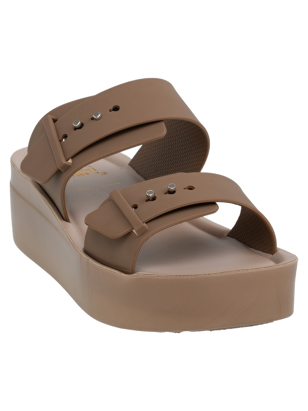 Chic Studded Double Strap Platform Sandals | Elevated Comfort Wedges