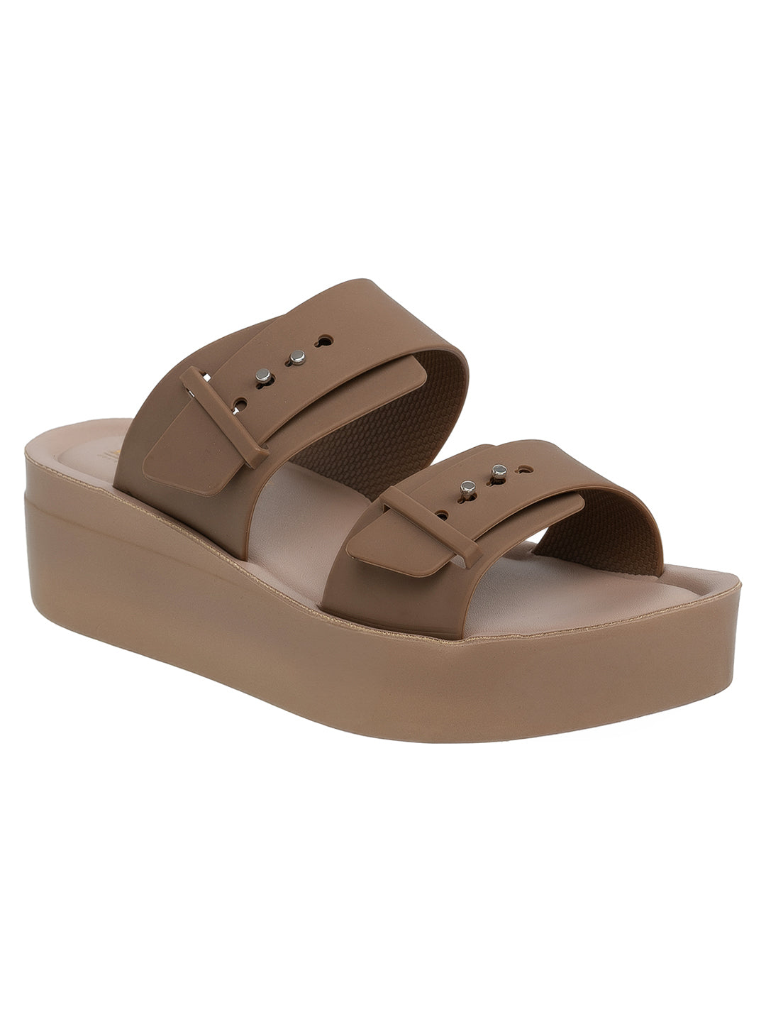 Chic Studded Double Strap Platform Sandals | Elevated Comfort Wedges