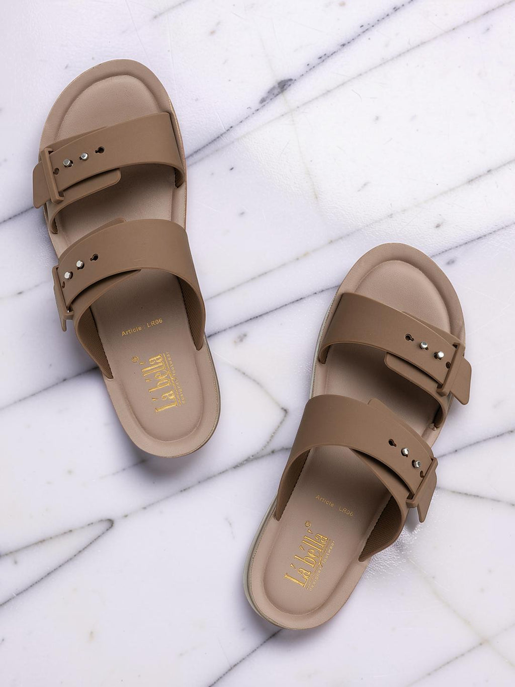 Chic Studded Double Strap Platform Sandals | Elevated Comfort Wedges