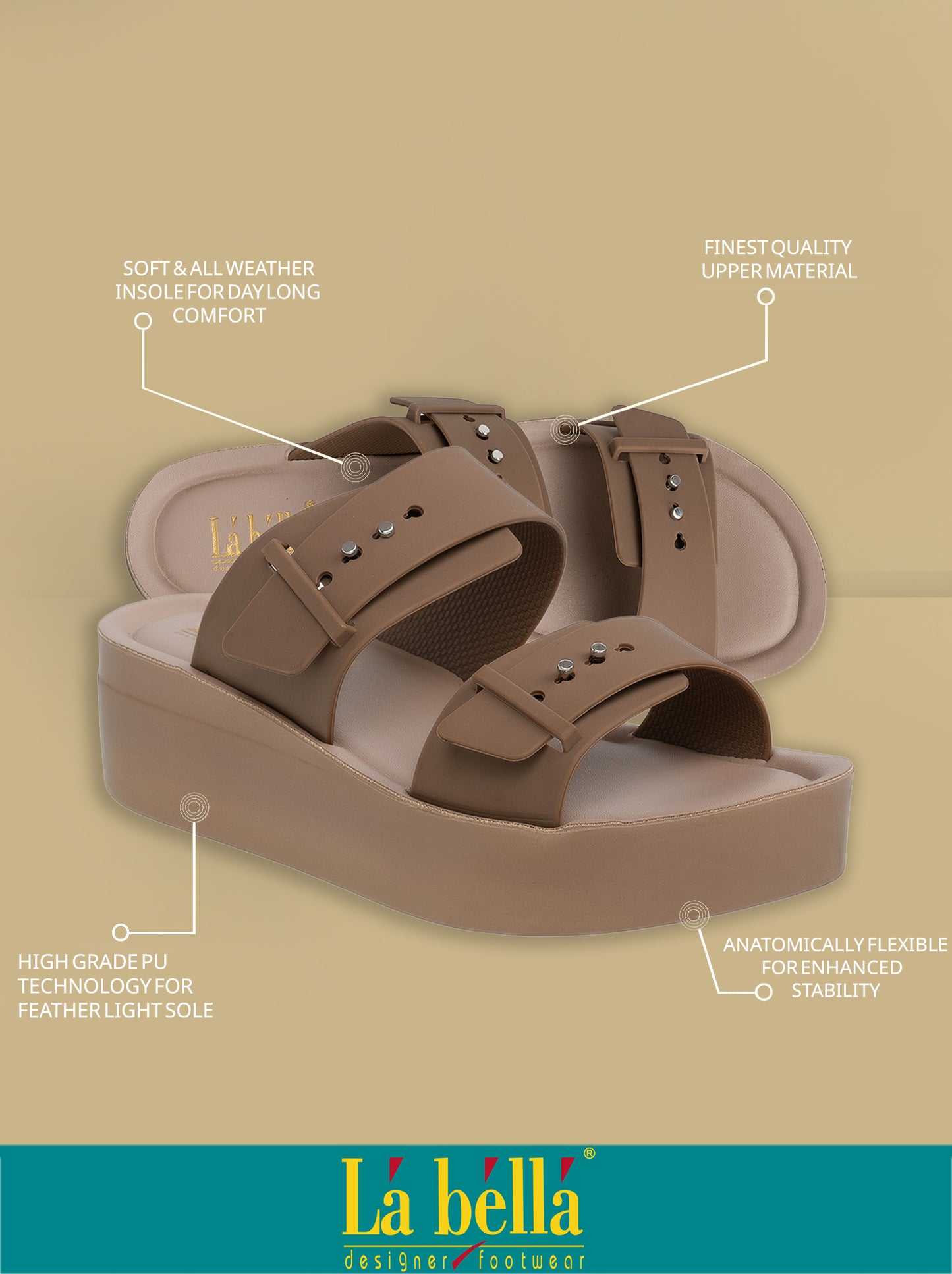 Labella Women's Sandal With Slip-On For LR06