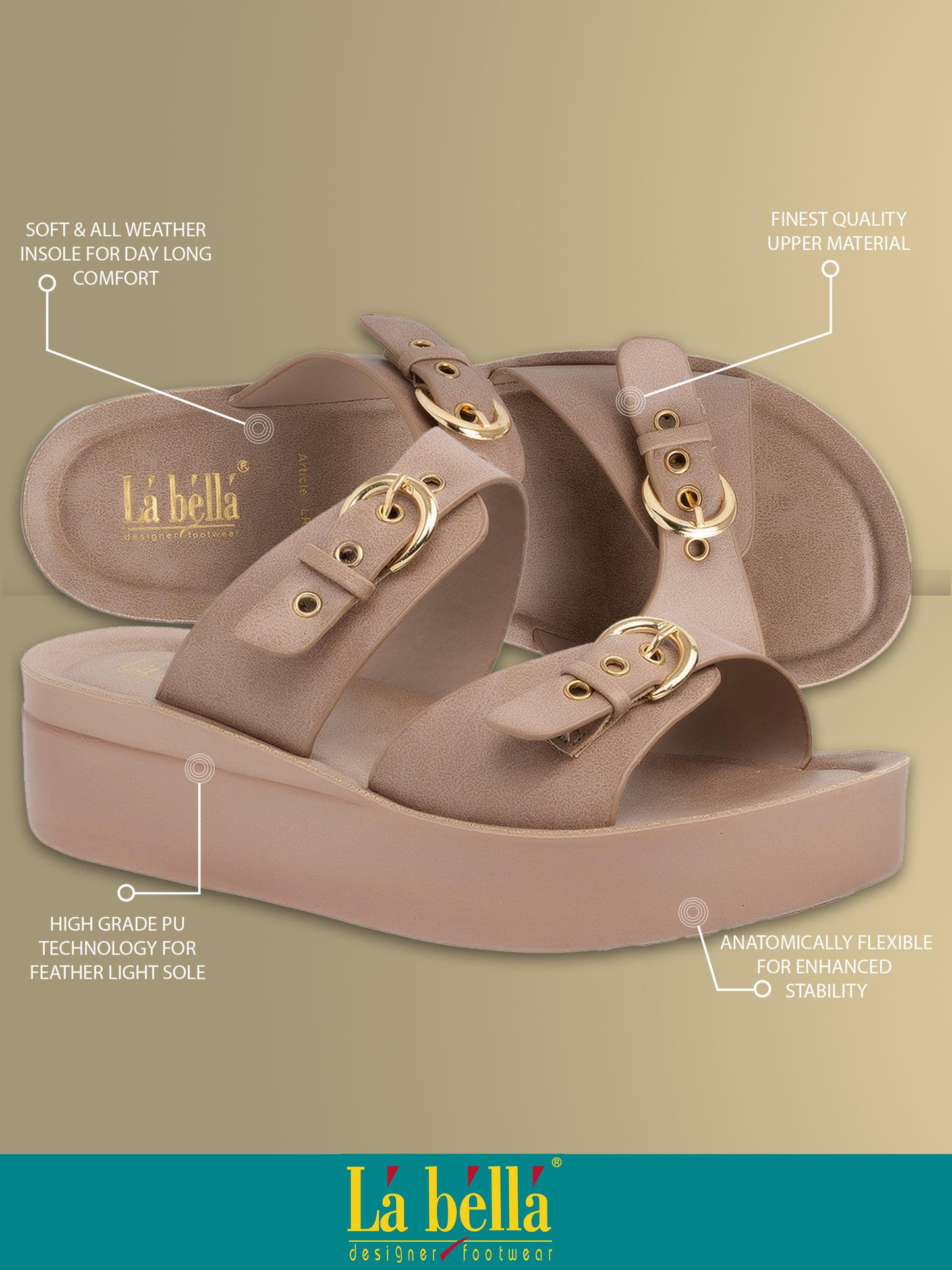 Labella Women's Sandal With Slip-On For LR10