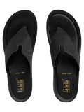 Textured Wedge Toe-Thong Sandals | Women's Comfort Slip-On Platform